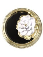 Кольцо из лимонного золота c ониксом и перламутром