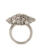 Кольцо из белого золота c бриллиантами