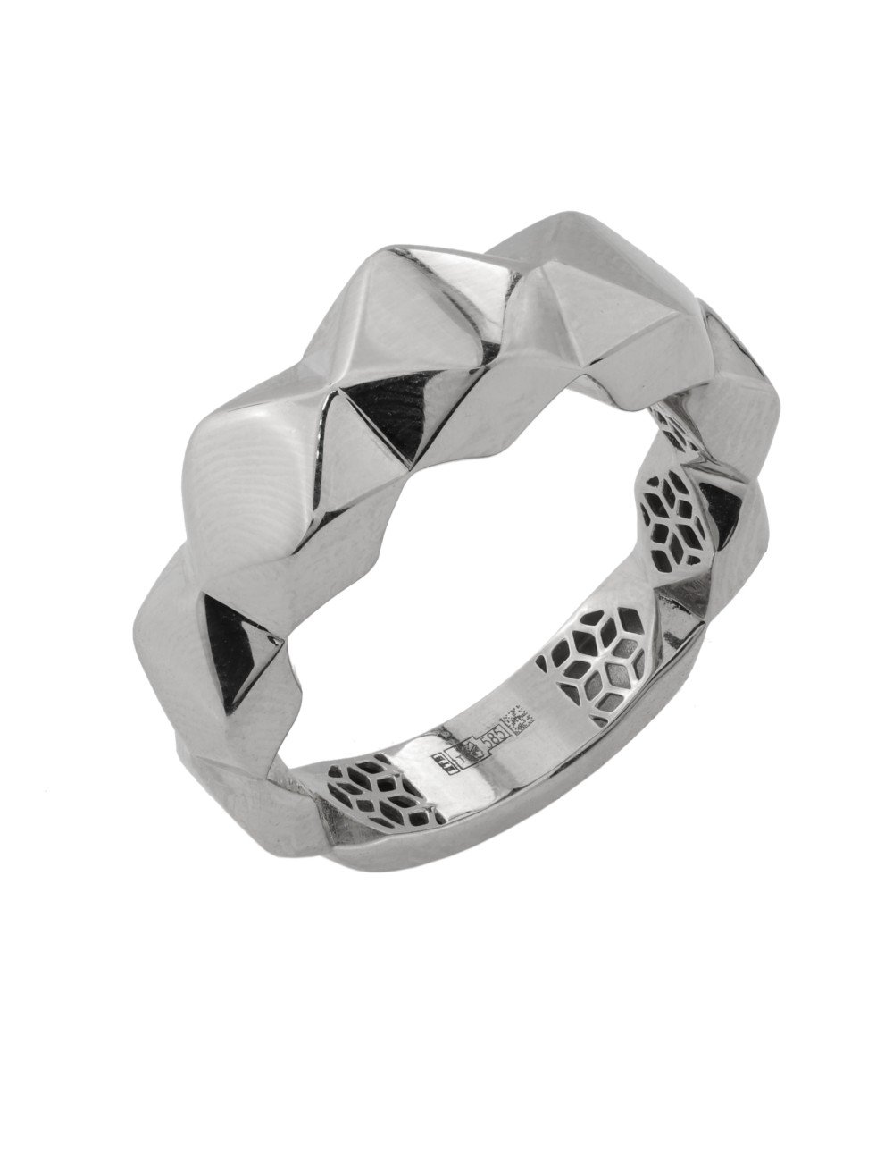 Кольцо из белого золота