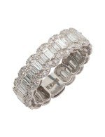 Кольцо из белого золота c бриллиантами