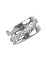 Кольцо из белого золота c бриллиантами