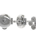 Серьги из белого золота c бриллиантами