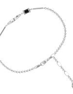 Браслет из белого золота c бриллиантами и ониксом