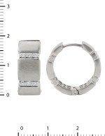 Серьги из белого золота c бриллиантами