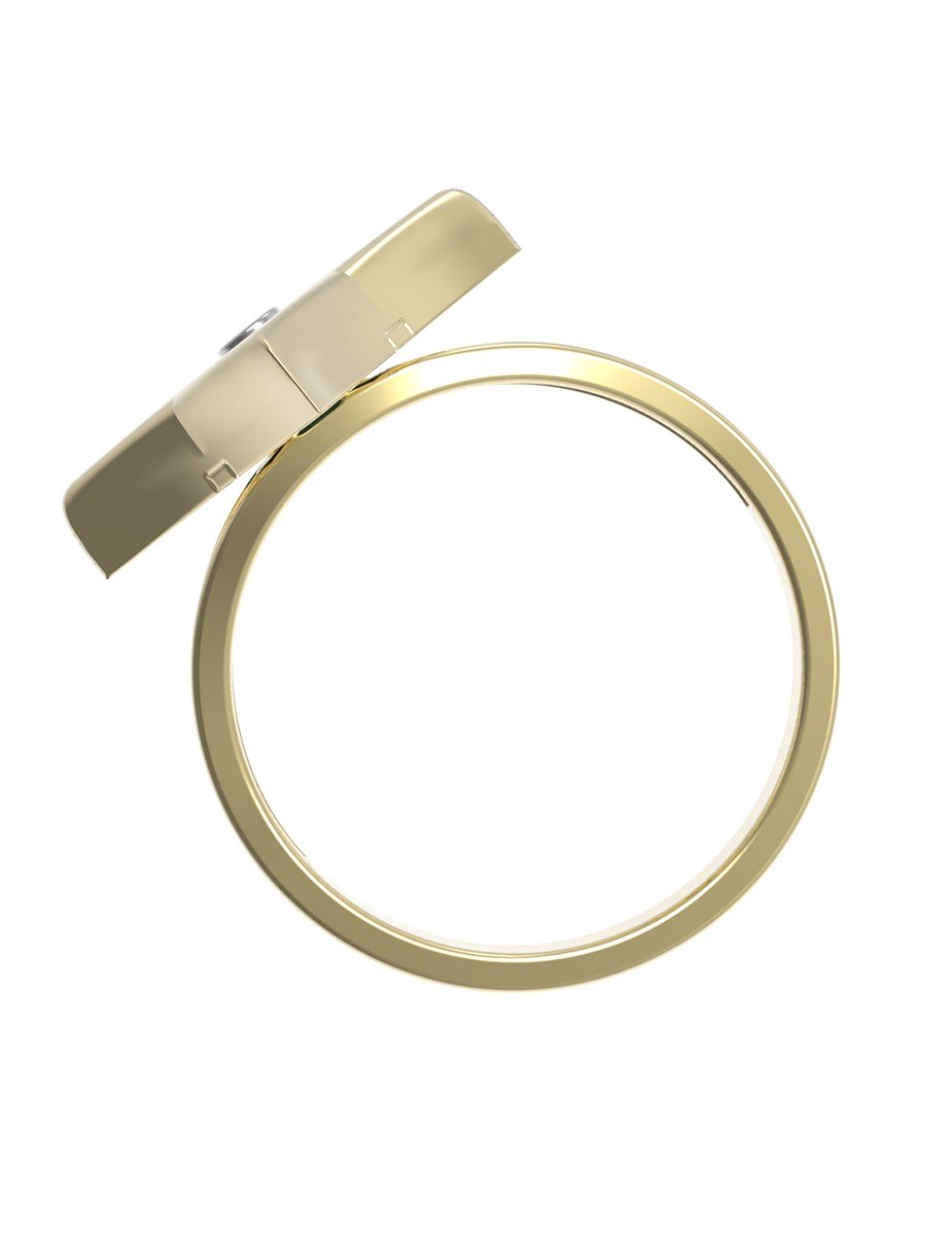 Кольцо из лимонного золота c бриллиантами и малахитом