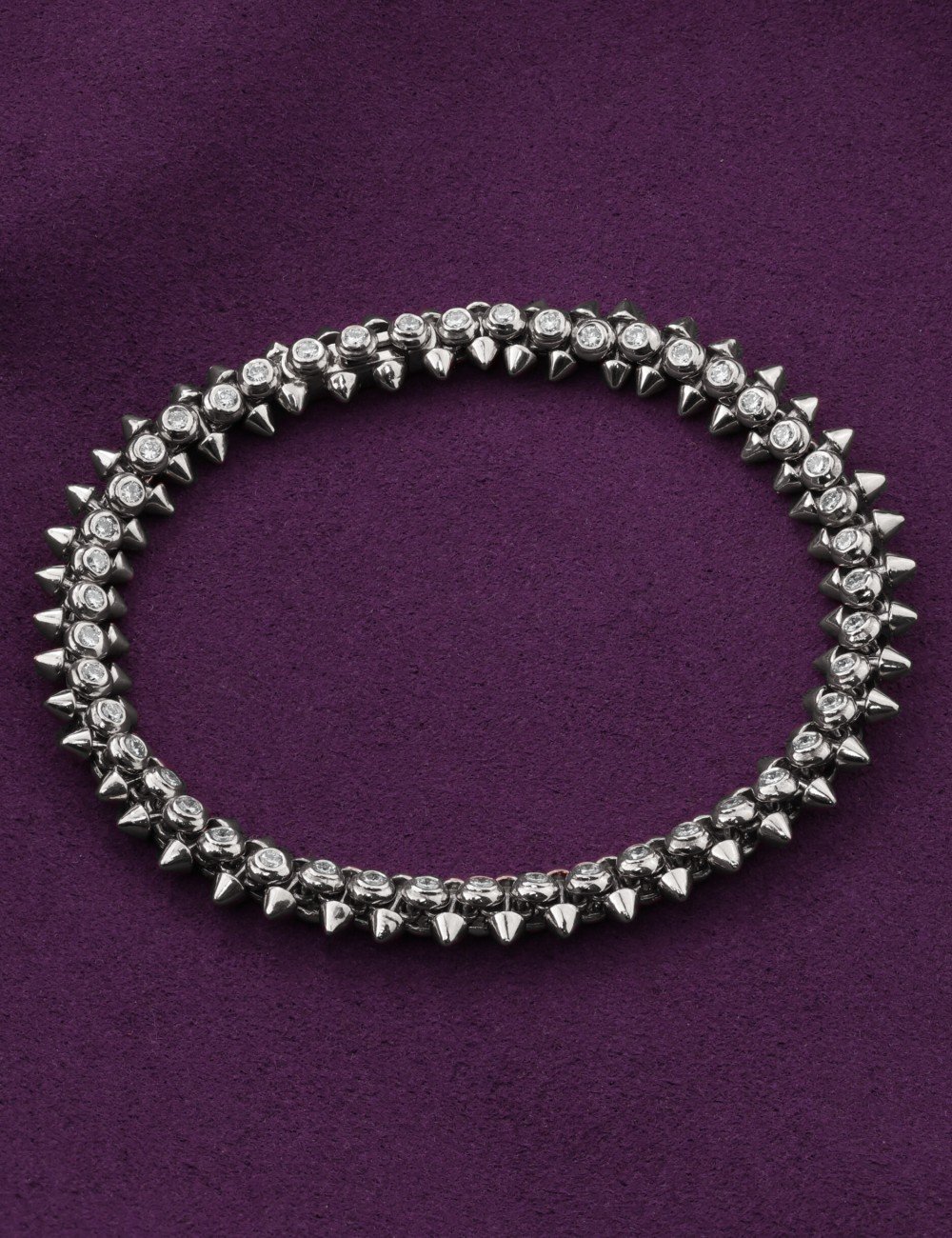 Браслет из белого золота c бриллиантами