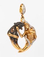 Подвеска из золота c фианитом