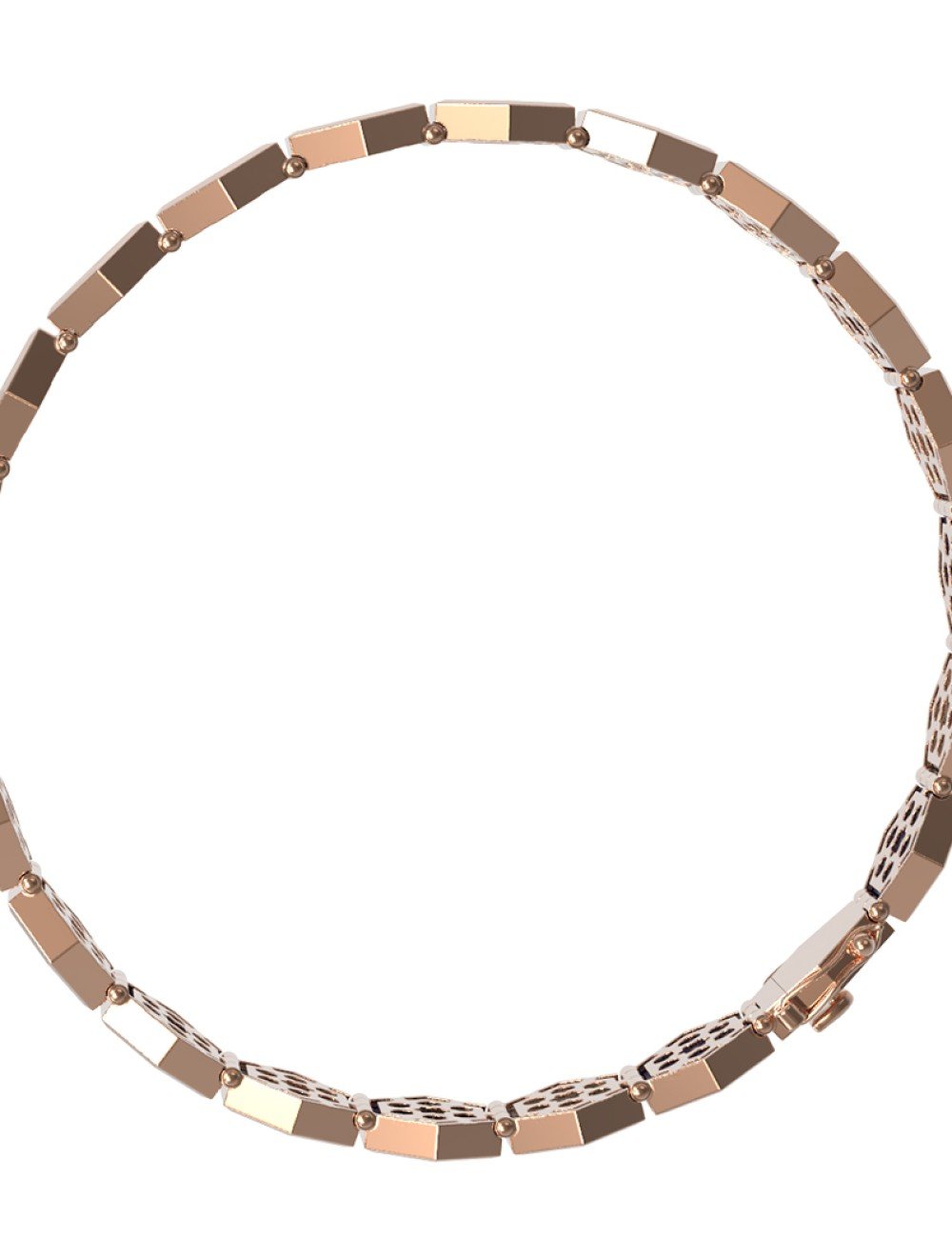 Браслет из золота c малахитом и перламутром