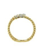 Кольцо из лимонного золота c бриллиантами