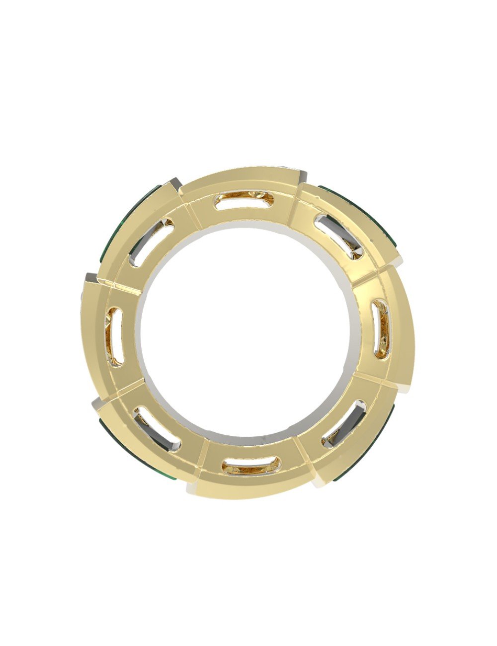 Подвеска из лимонного золота c бриллиантами и малахитом