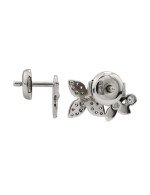 Серьги из белого золота c бриллиантами