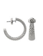 Серьги из белого золота