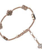 Браслет из золота c бриллиантами, малахитом и перламутром