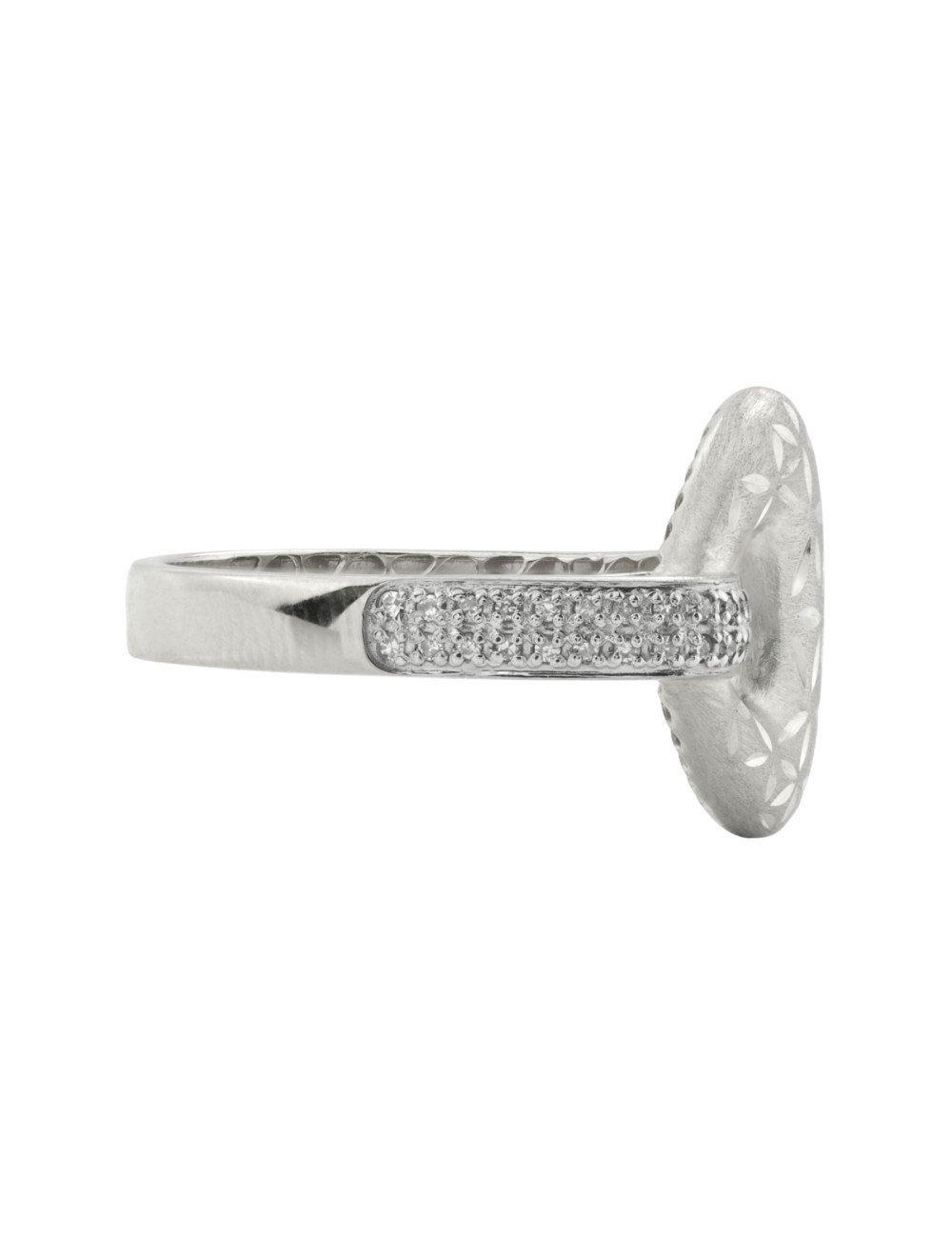 Кольцо из белого золота c бриллиантами