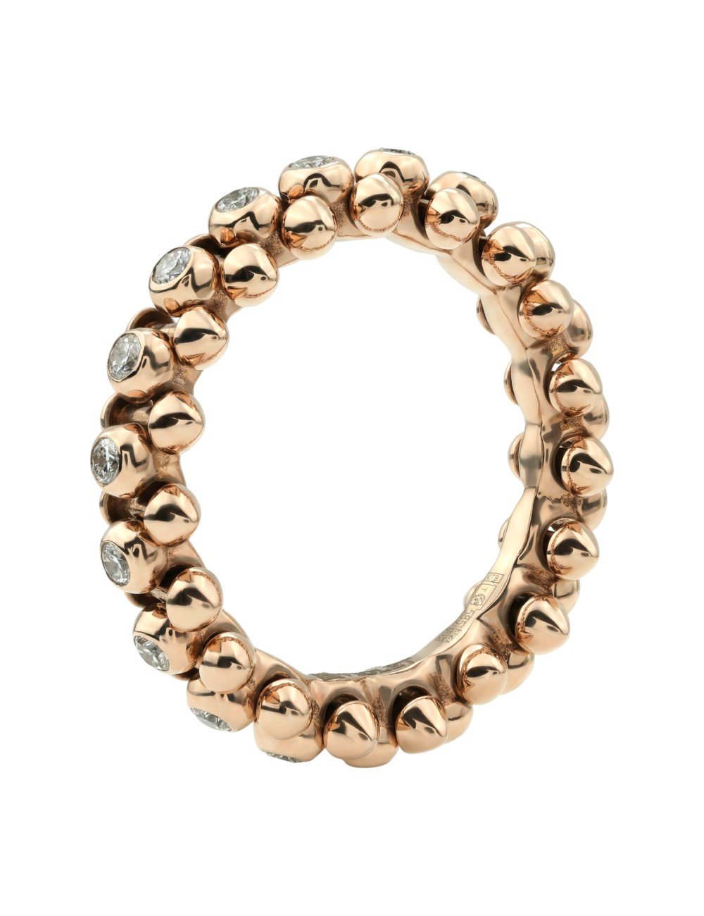 Кольцо из розового золота c бриллиантами