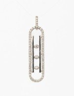 Подвеска из белого золота c бриллиантами