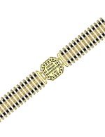 Браслет из лимонного золота c ониксом