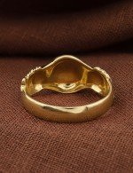 Кольцо из лимонного золота