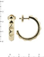 Серьги из лимонного золота