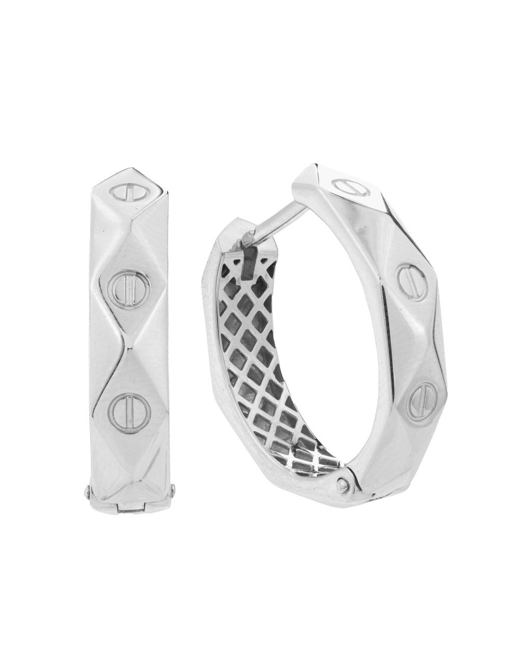 Серьги из белого золота