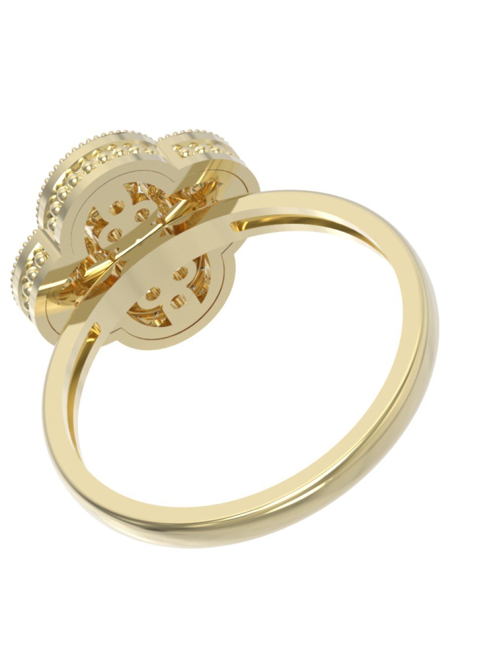 Кольцо из лимонного золота c бриллиантами