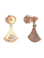 Серьги из золота c бриллиантами и перламутром