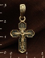 Крест из лимонного золота