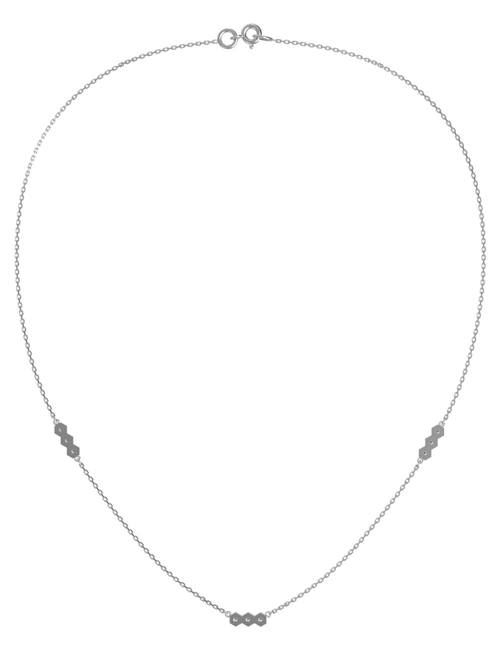 Колье из белого золота c бриллиантами