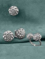 Подвеска из белого золота c бриллиантами