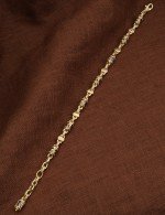 Браслет из лимонного золота c лазуритом