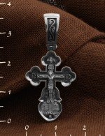 Крест из белого золота