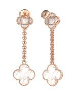 Серьги из золота c перламутром