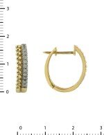 Серьги из лимонного золота c бриллиантами