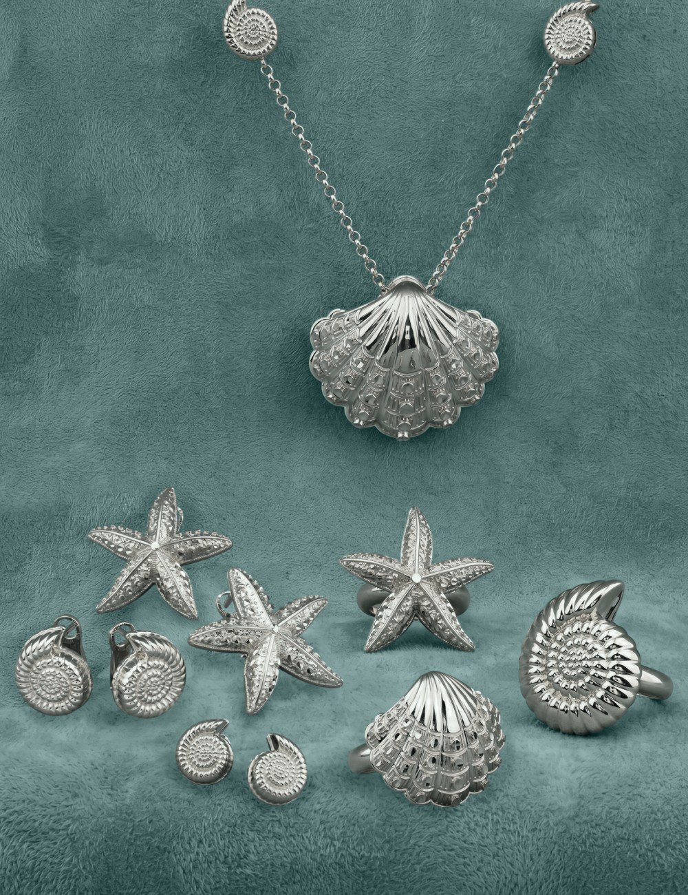 Серьги из белого золота