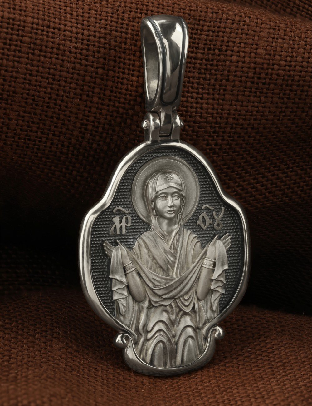 Образок из белого золота