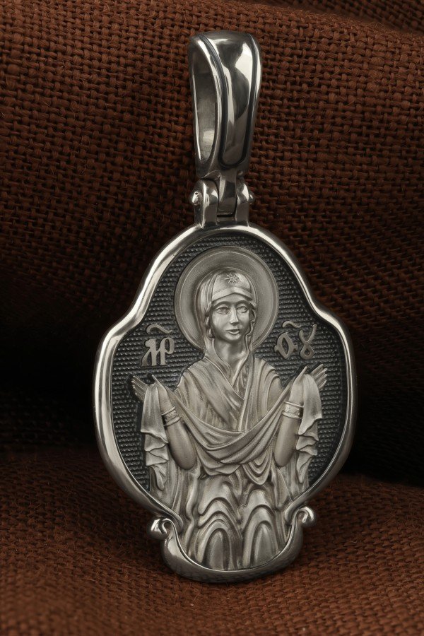 Образок из белого золота