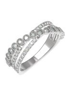 Кольцо из белого золота c бриллиантами