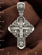 Крест из белого золота