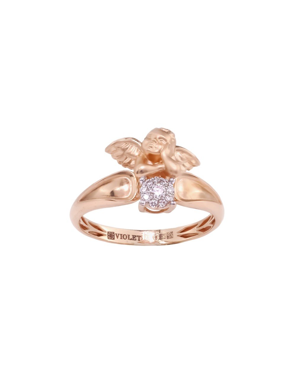 Кольцо из золота c бриллиантами