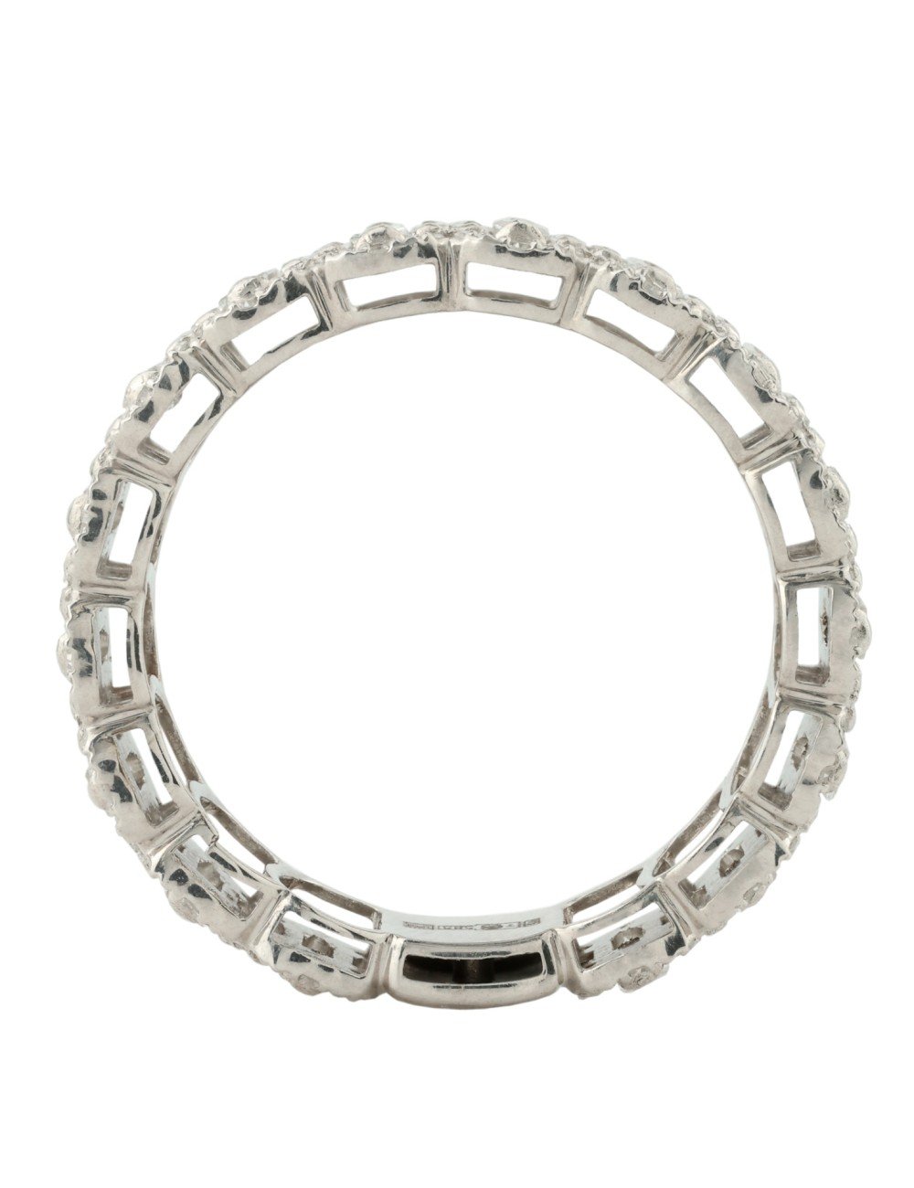 Кольцо из белого золота c бриллиантами