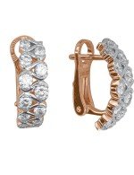 Серьги из золота c бриллиантами