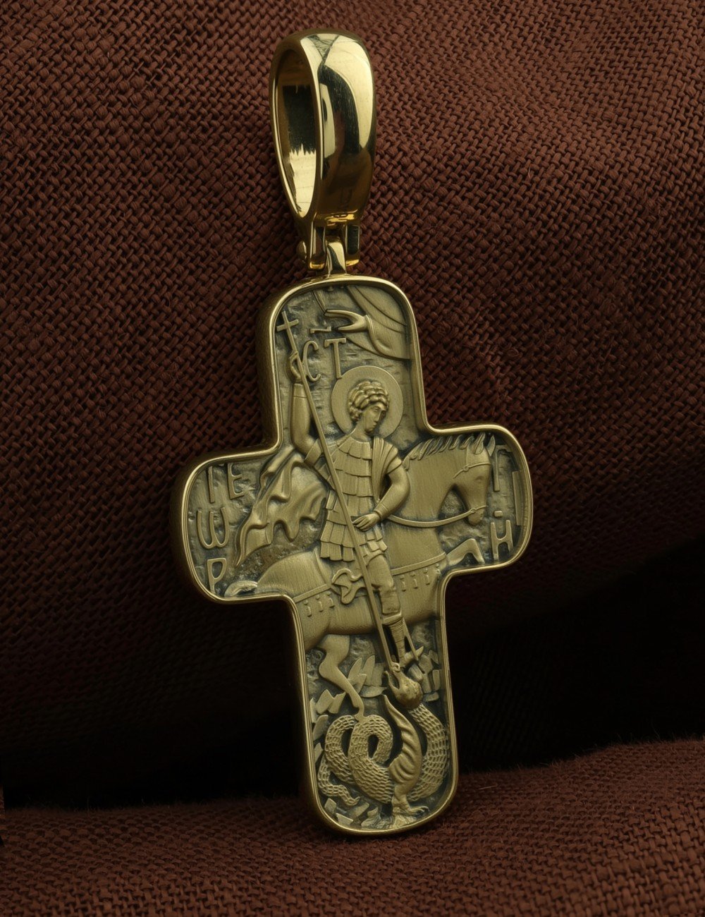 Крест из зелёного золота