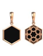 Подвеска из золота c ониксом