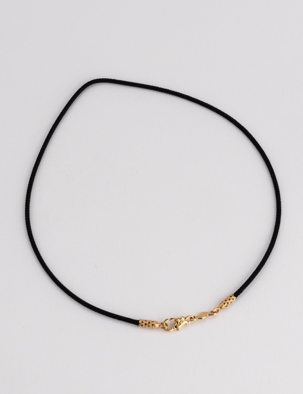 Шнурок шёлковый из золота c шёлковым шнурком