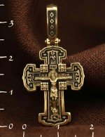 Крест из лимонного золота