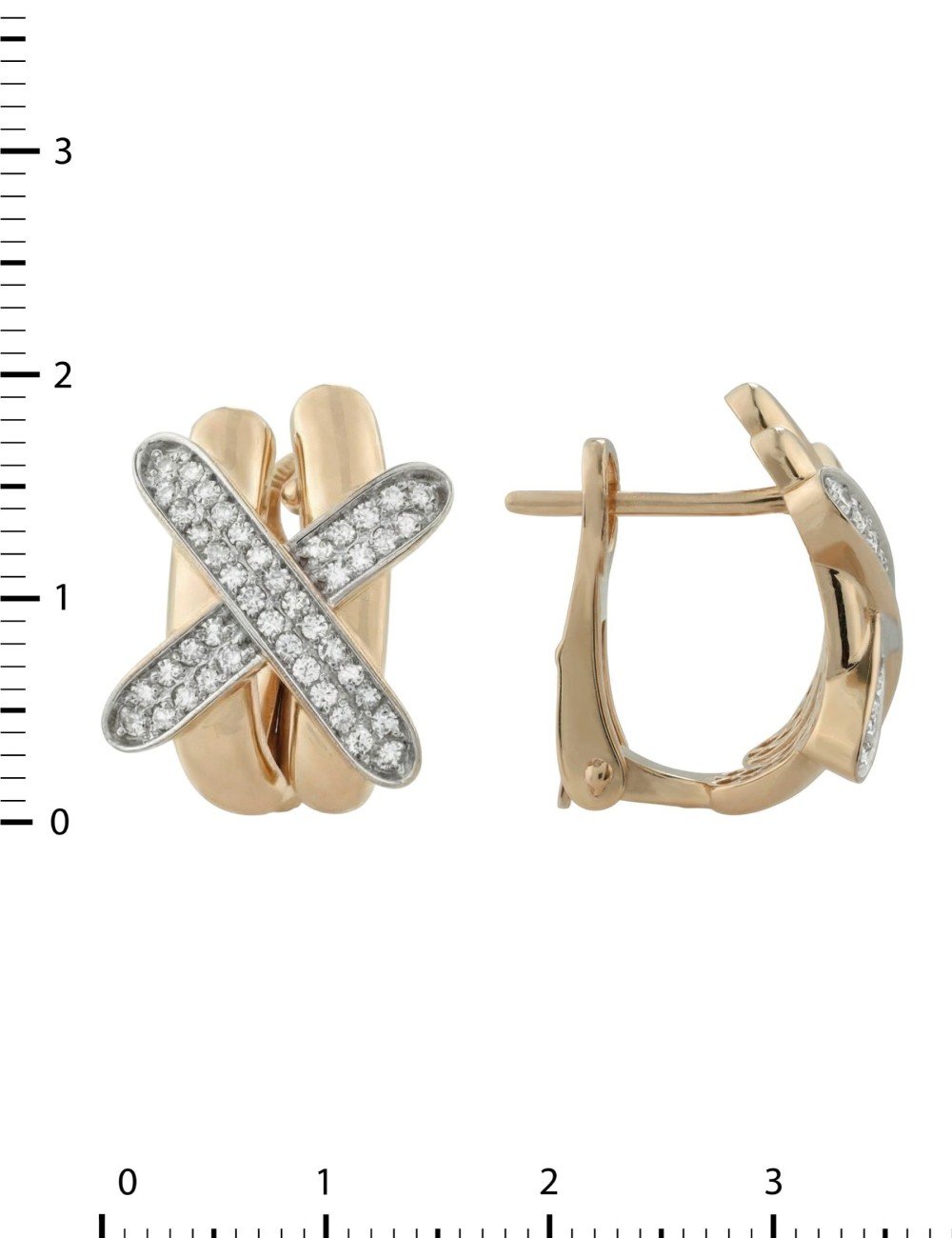 Серьги из золота c бриллиантами