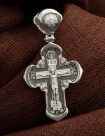 Крест из белого золота