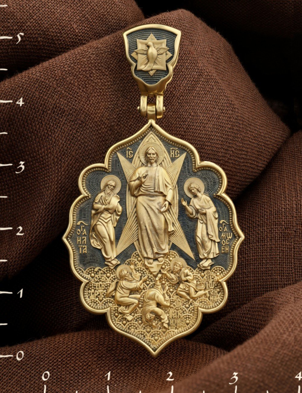 Образок из лимонного золота