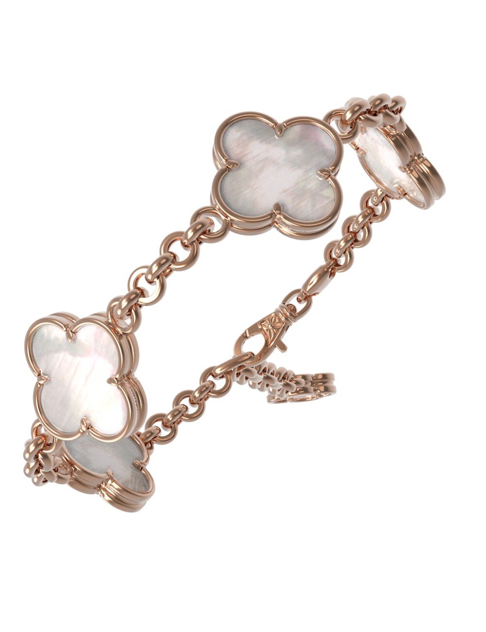 Браслет из золота c перламутром