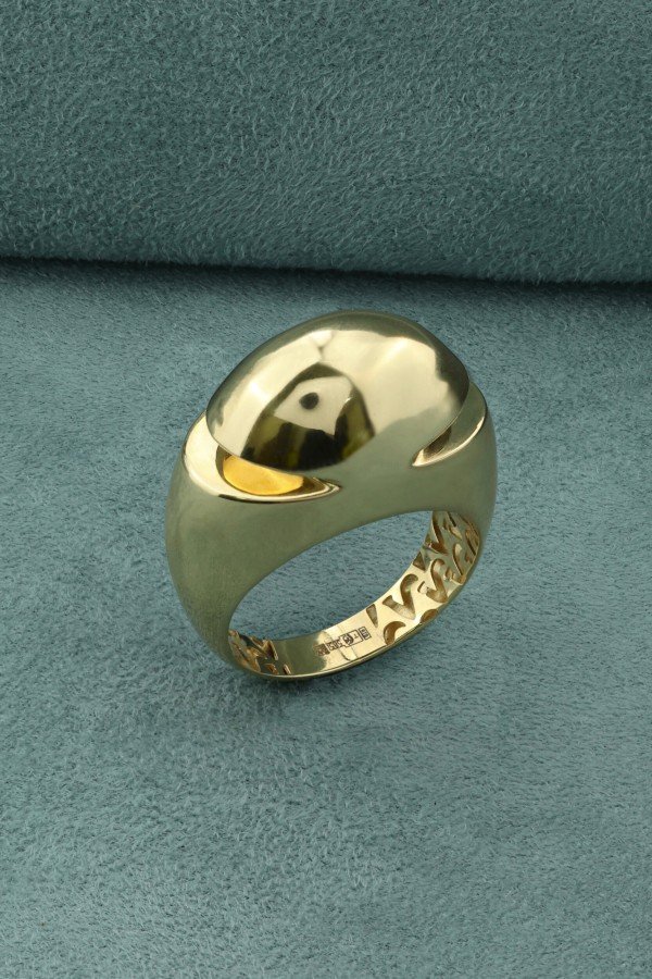 Кольцо из лимонного золота